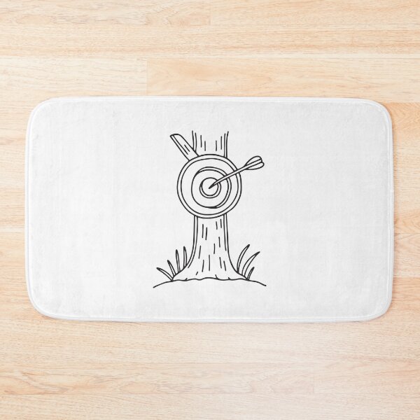 Item preview, A target board pinned on trunk of a big tree designed and sold by rasagamastore.