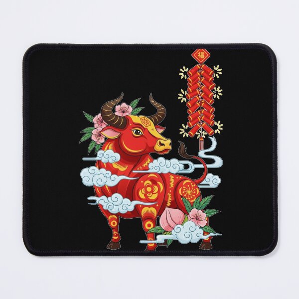 Item preview, Auspicious Ox, New Year's Bliss designed and sold by ZodiacWonders.