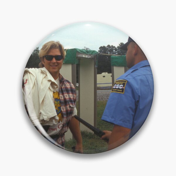 Item preview, Security Working With A Metal Detector At Woodstock 94 - Photograph designed and sold by ConcertImages.