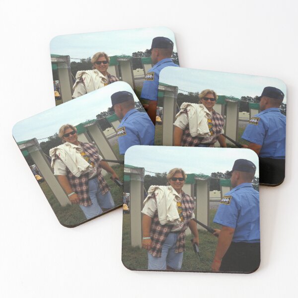 Item preview, Security Working With A Metal Detector At Woodstock 94 - Photograph designed and sold by ConcertImages.
