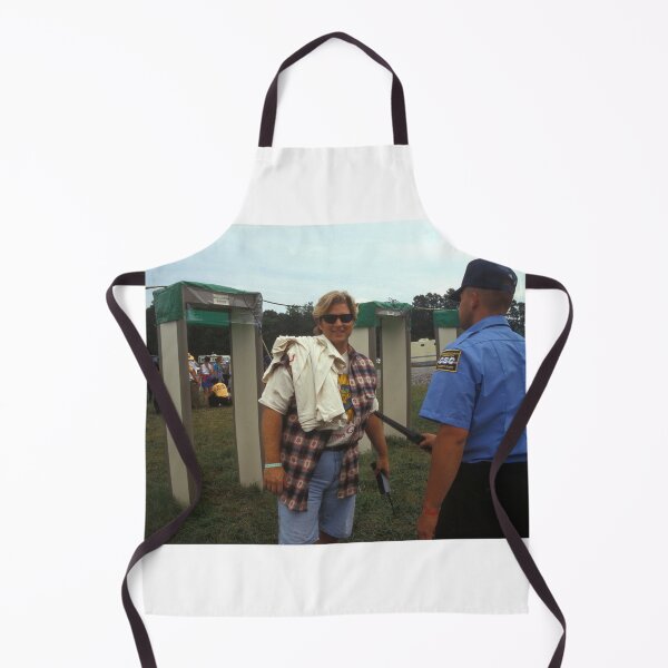 Item preview, Security Working With A Metal Detector At Woodstock 94 - Photograph designed and sold by ConcertImages.