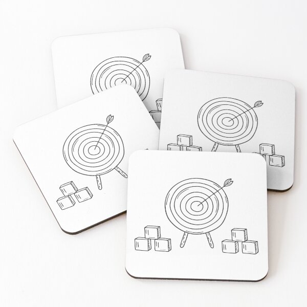 Item preview, A target board near toy blocks arranged in circles designed and sold by rasagamastore.