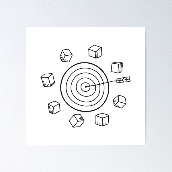 Item preview, A target near blocks arranged in circles designed and sold by rasagamastore.