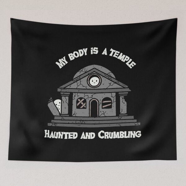 Item preview, My Body is a Temple Haunted and Crumbling designed and sold by loobsart.