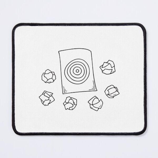 Item preview, A target sheet lying near crumpled paper balls designed and sold by rasagamastore.