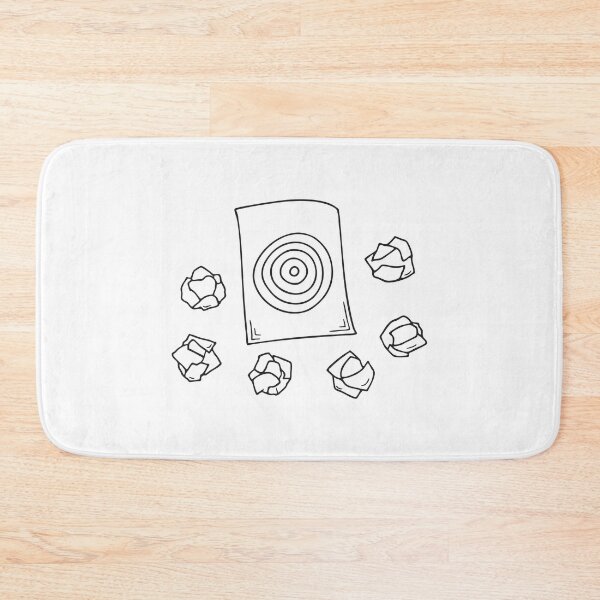 Item preview, A target sheet lying near crumpled paper balls designed and sold by rasagamastore.