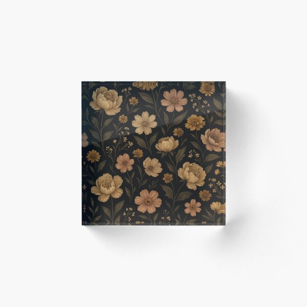 Item preview, Dark Vintage Floral Pattern Illustration designed and sold by Catiess.