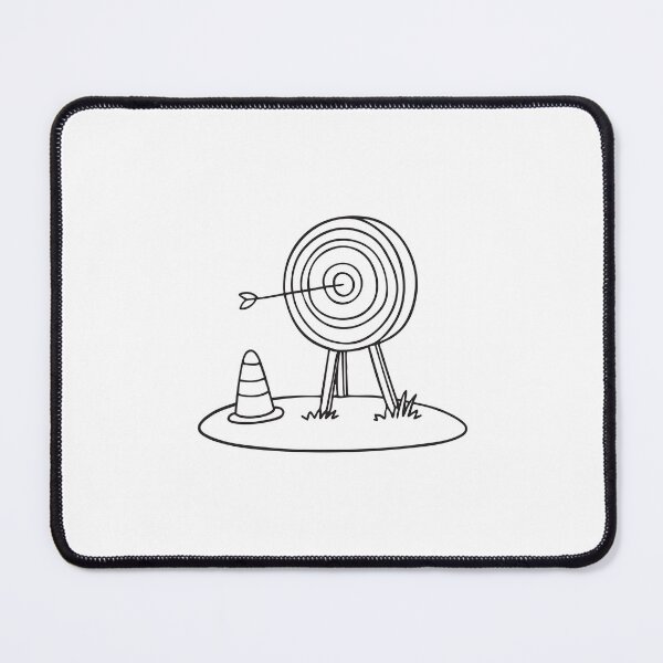 Item preview, A target with stand on grass beside a small cone designed and sold by rasagamastore.