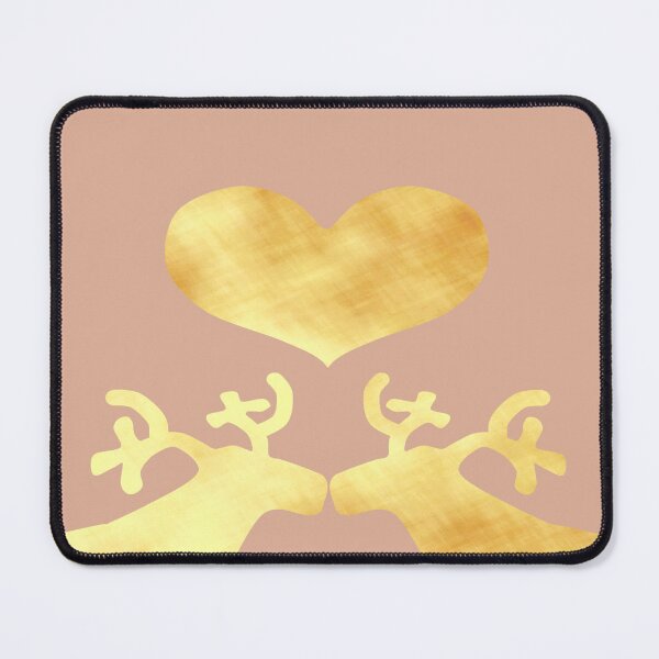 Item preview, Golden Reindeer couple on creme - Calm, Sensory-Friendly designed and sold by CreaTwinkles.
