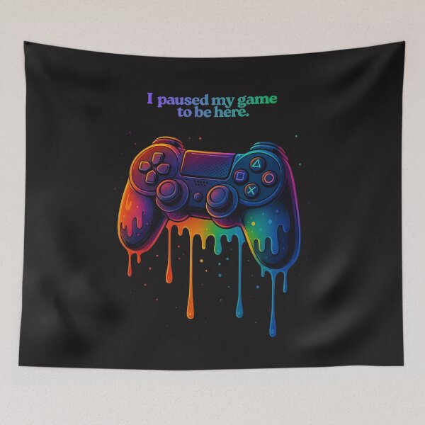 Artikelvorschau, Gaming Controller – I Paused My Game entworfen und verkauft von LiLeDesigns.