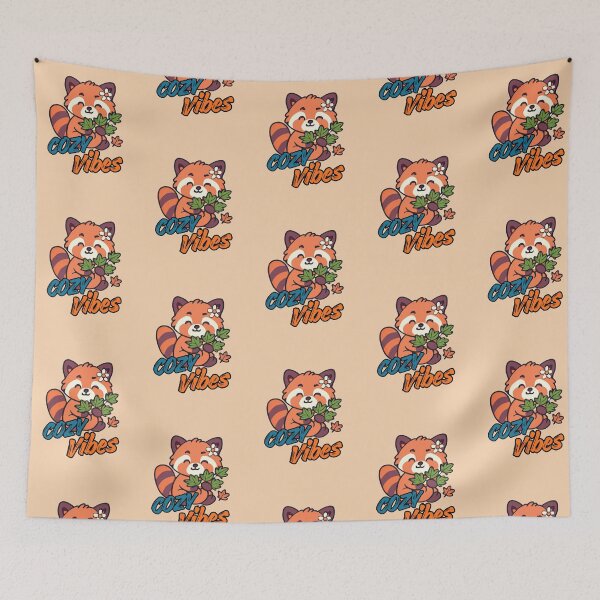 Item preview, Cute Cozy Vibes with cute raccoon designed and sold by Bossmommy84.