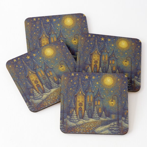 Item preview, Whimsical Christmas Houses designed and sold by Ewa Miller.