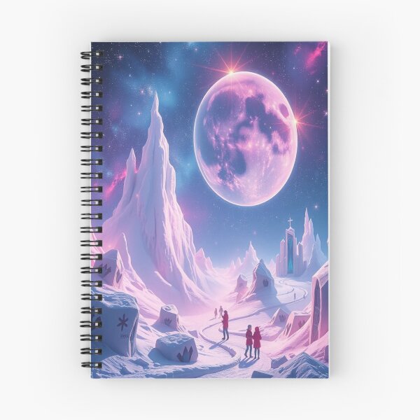 Item preview, Surreal Winter Dreamscape - Cosmic Lights & Fantasy Vibes designed and sold by FotoworldEdel.