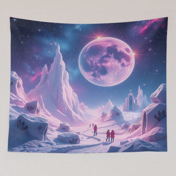 Item preview, Surreal Winter Dreamscape - Cosmic Lights & Fantasy Vibes designed and sold by FotoworldEdel.
