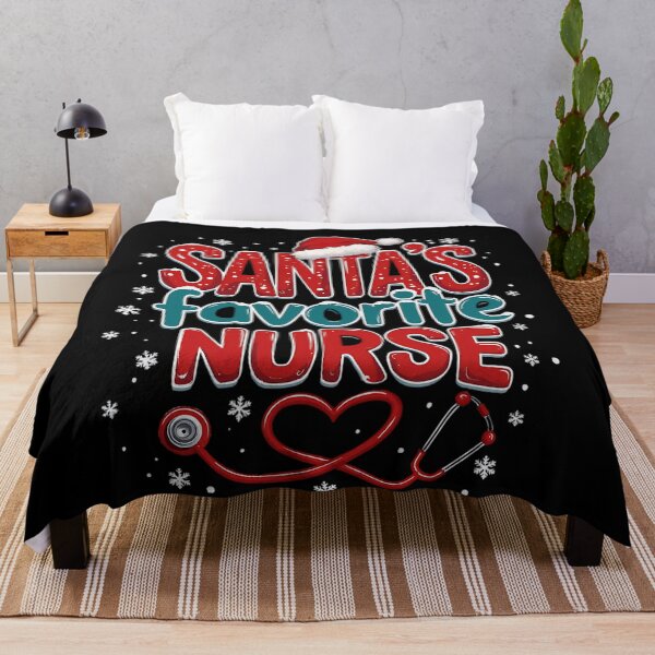 Item preview, Santas Merry Vintage Classic Christmas Nurse Favorite Retro designed and sold by Olincristie.