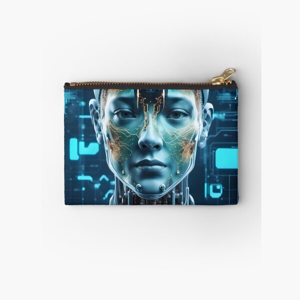 Item preview, Female head with a circuit board. Generative AI designed and sold by homydesign.