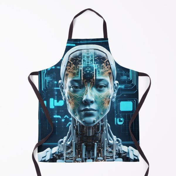 Item preview, Female head with a circuit board. Generative AI designed and sold by homydesign.
