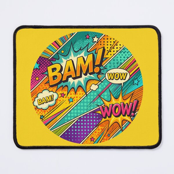 Item preview, Colorful pop art design with onomatopoeia BAM WOW PAF  designed and sold by BCA Collection.