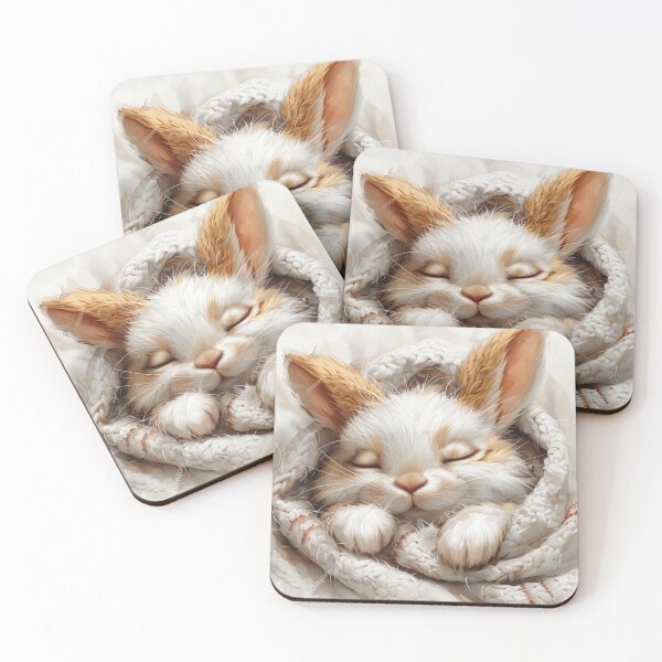 Item preview, Cute Rabbit Sleeping on Blanket  designed and sold by CharlieDesings.