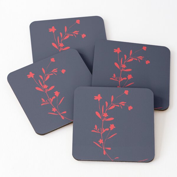 Item preview, Minimalist Fuchsia and Dark Blue Arbor: Striking Contrast. designed and sold by AcuarelasCA.