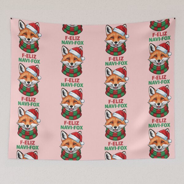 Item preview, F-eliz Navi-Fox | Cute Fox in Santa Hat Funny Christmas Pun Design designed and sold by graphicnew.
