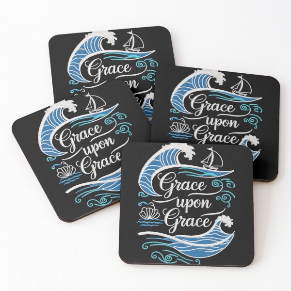 Item preview, Grace Upon Grace | Christian Motivation | John 1:16 Scripture Art | Faith and Hope Design designed and sold by NoviaRobert.