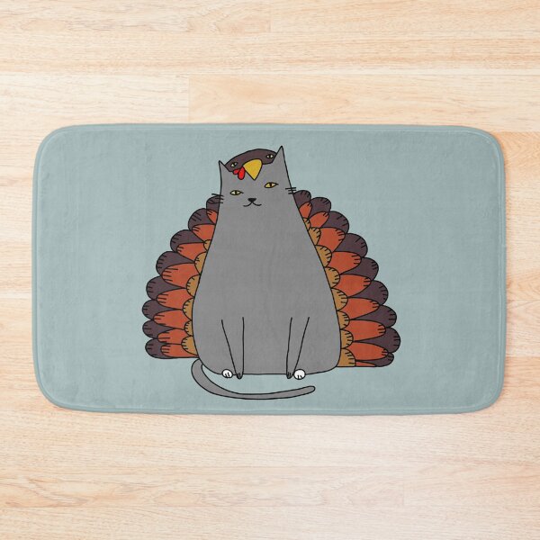 Item preview, TurkeyCat designed and sold by KilkennyCat Art.