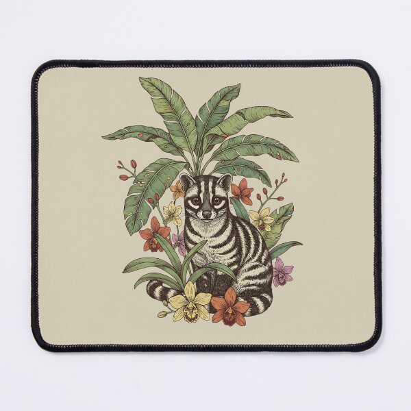 Item preview, Vintage Banded Palm Civet Botanical Art designed and sold by BirdsnStuff.