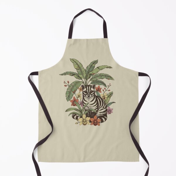 Item preview, Vintage Banded Palm Civet Botanical Art designed and sold by BirdsnStuff.