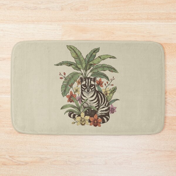 Item preview, Vintage Banded Palm Civet Botanical Art designed and sold by BirdsnStuff.