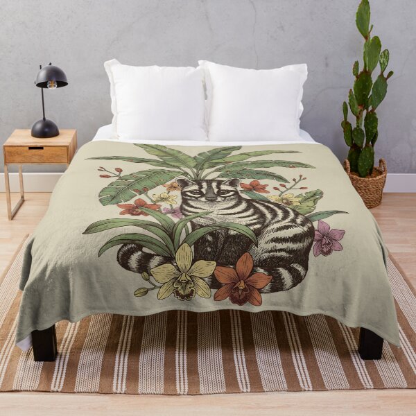 Item preview, Vintage Banded Palm Civet Botanical Art designed and sold by BirdsnStuff.