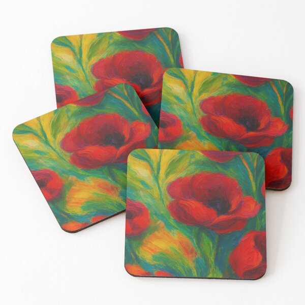 Item preview, Red Poppies in Bloom designed and sold by AzizamWorks.