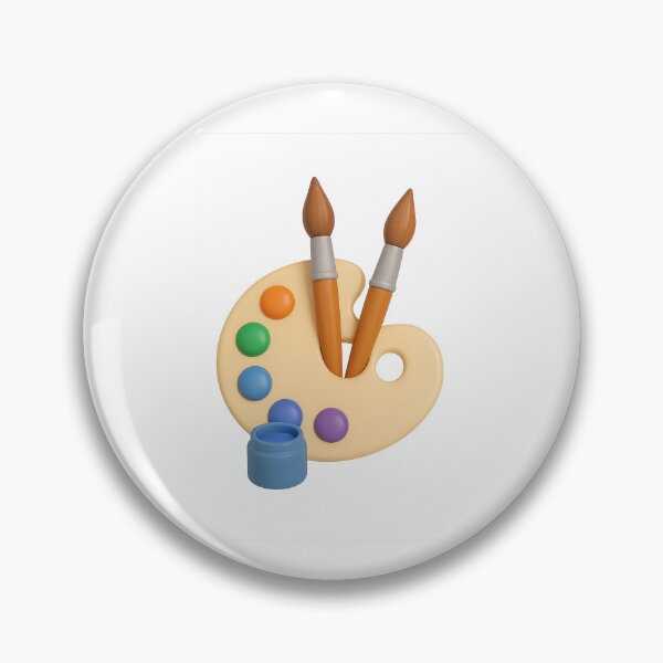 Item preview, Art palette with paintbrushes isolated on transparent background, AI generated designed and sold by dvoevnore.