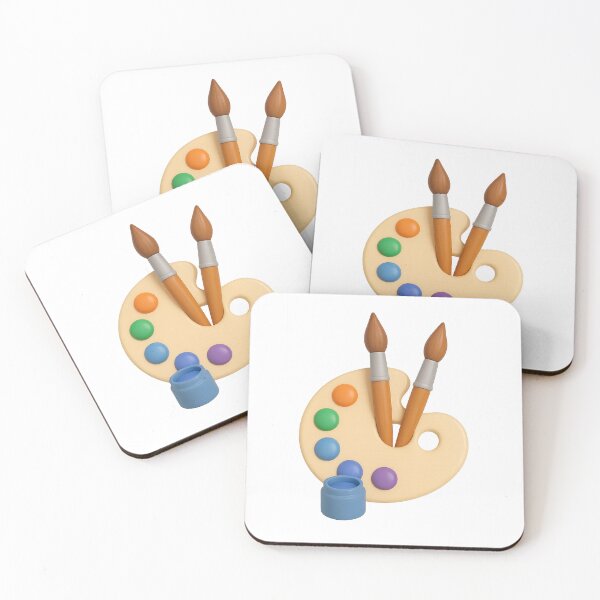 Item preview, Art palette with paintbrushes isolated on transparent background, AI generated designed and sold by dvoevnore.