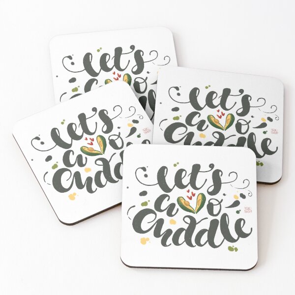 Item preview, Let's avo cuddle lettering designed and sold by Saturday-Sketch.