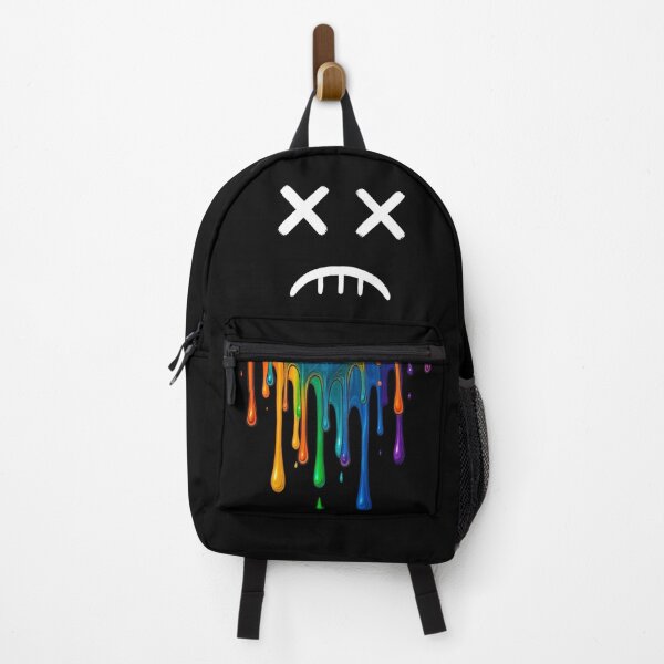 Artikelvorschau, Dripping Emoji – Rainbow Melt Backpack entworfen und verkauft von LiLeDesigns.