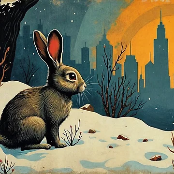 Artwork thumbnail, Suburban Rabbit by m-y-A-I-A-R-T-
