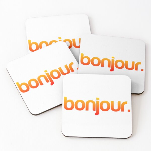 Item preview, Bonjour Text Design – French Greeting Aesthetic Typography designed and sold by Aesthetic Atlas.