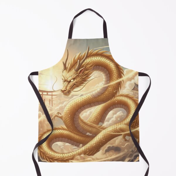 Item preview, Golden Dragon of the Rising Light | Japanese Mythical Art / 金龍 ― 光をめぐる守護 designed and sold by Mori-no-Akari.