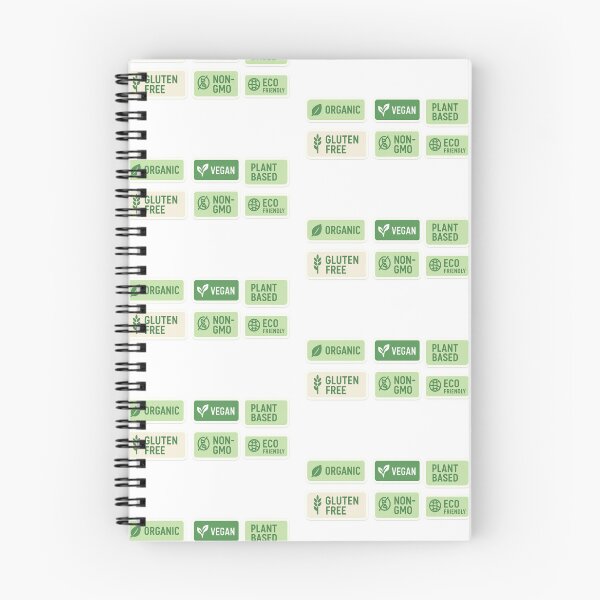 Item preview, Green food label stickers featuring organic, vegan, and eco-friendly themes, AI generated designed and sold by dvoevnore.