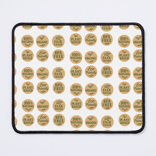 Item preview, Isolated food label stickers with text promoting natural, organic, eco-friendly products, AI Generated designed and sold by dvoevnore.