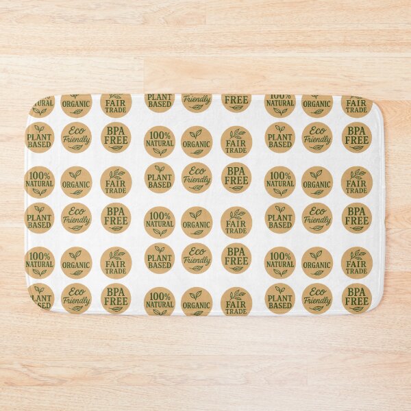 Item preview, Isolated food label stickers with text promoting natural, organic, eco-friendly products, AI Generated designed and sold by dvoevnore.