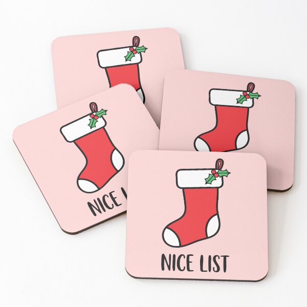 Item preview, Nice List Christmas Stocking | Cute Holiday Minimalist Design designed and sold by graphicnew.