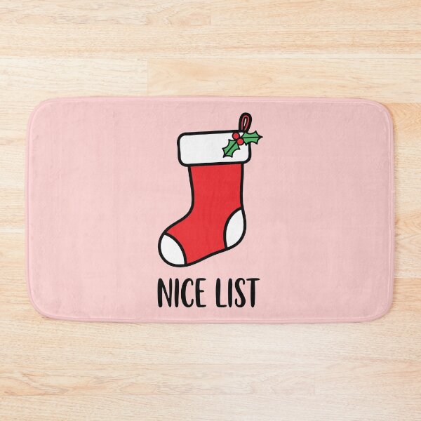 Item preview, Nice List Christmas Stocking | Cute Holiday Minimalist Design designed and sold by graphicnew.