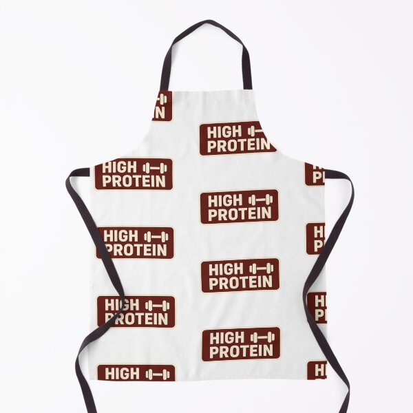 Item preview, High protein label sticker with weights icon, isolated on transparent background, AI generated designed and sold by dvoevnore.