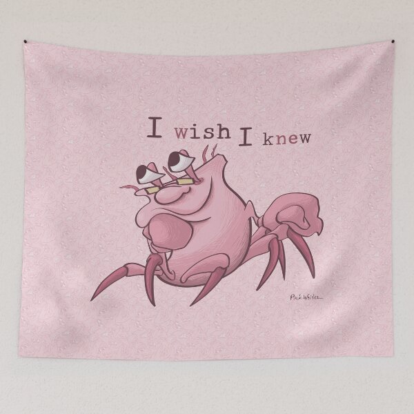Item preview, Pink Writer Crab’s Dreamy Knowledge Wish designed and sold by Pink Writer.