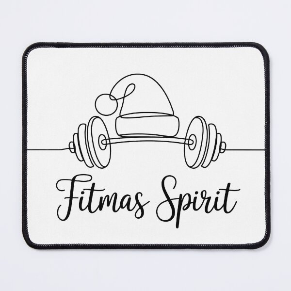 Item preview, Fitmas Spirit Minimalist Shirt – Christmas Fitness Line Art Tee designed and sold by WSPrintCrafter.