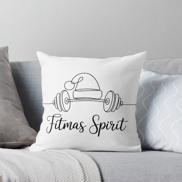 Item preview, Fitmas Spirit Minimalist Shirt – Christmas Fitness Line Art Tee designed and sold by WSPrintCrafter.