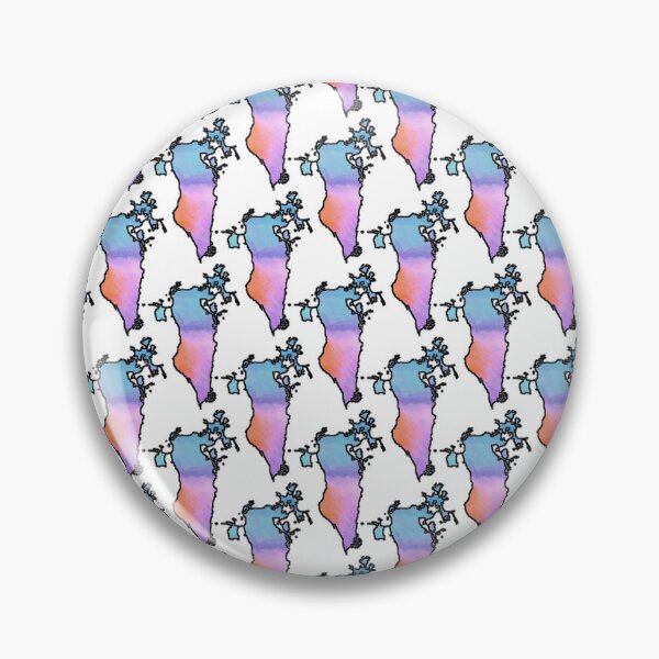 Item preview, Watercolor Pattern Bahrain designed and sold by TheIconSmith.