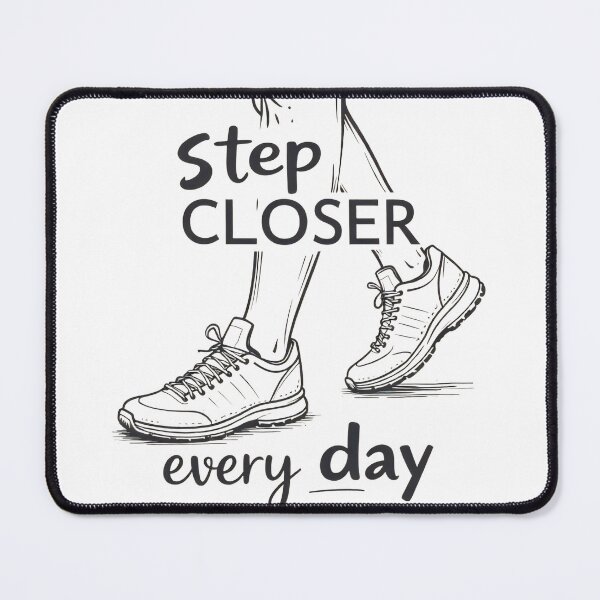 Item preview, Motivation quote about every step closer every day to dream designed and sold by SpaceartLilu.